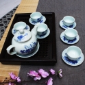 Tách uống trà đẹp dáng quả hồng xanh giả cổ