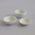 Bộ 03 bát đĩa gia vị bát nước chấm cho gia đình (Trắng)