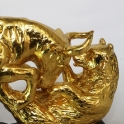tượng trâu dát vàng gốm sứ_5