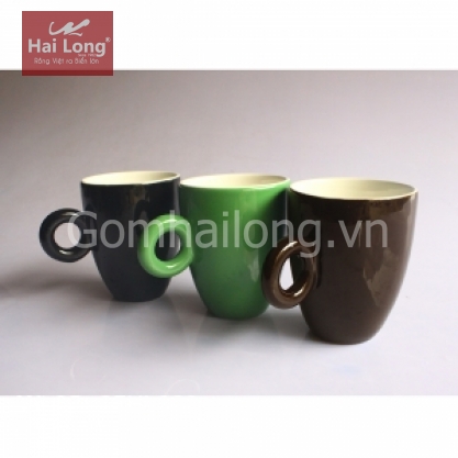 Cốc latte dáng Ý quai tròn độc đáo 