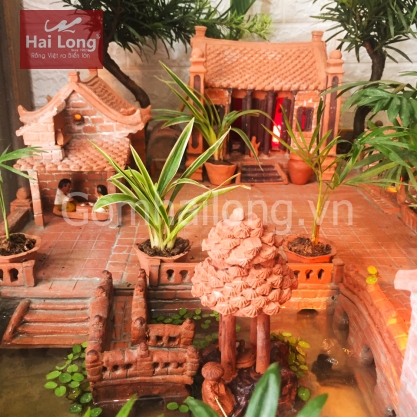 Tieu canh mini gom su Hai Long Bat Trang