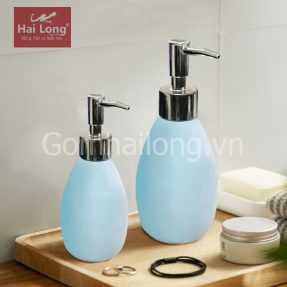 bình đựng dầu gội bằng sứ