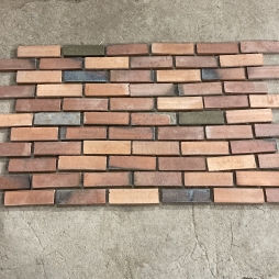 Gạch thẻ 03 tone màu phối màu hỏa biến (vừa màu cháy)