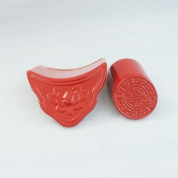 ngói sứ tráng men màu đỏ