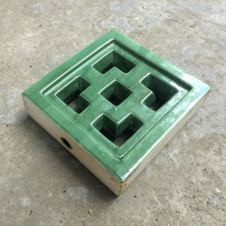 gạch thông gió cube men xanh cổ Hải Long gạch thông gió cube men xanh cổ Hải Long