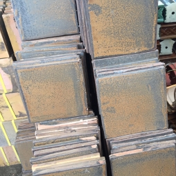 Gạch Nâu gấm men cổ 20x20cm