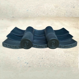 ngói âm dương màu ghi ánh thép