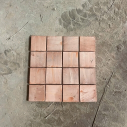 Gạch lát sân vườn 10x10cm - Tone màu trắng vàng