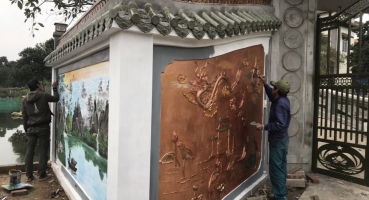 Ngói âm dương lợp kiến trúc tại Tam Thái Gia - Phú Thọ