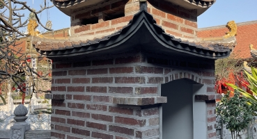 Nền gạch cổ tại Chùa Kim Trúc - Bát Tràng hinh 12