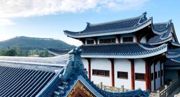 chùa Bảo Vân lợp ngói âm dương Hải Long