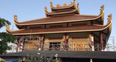 Ngói lưu ly sứ tráng men Hải Long Bát Tràng