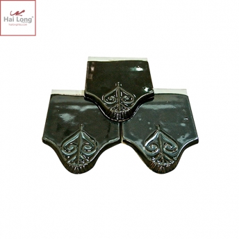 Ngói hài cánh phượng men xanh đồng cổ 01