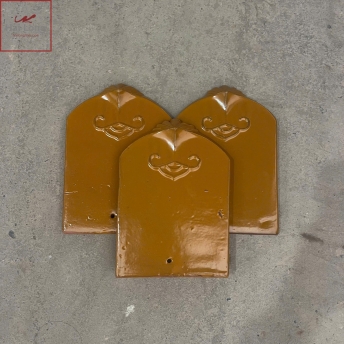 ngói hài cổ men hàng hổ phách