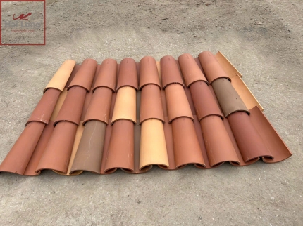 Ngói địa trung hải tone màu trung tính tỉ lệ 6211