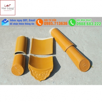 ngói âm dương màu vàng