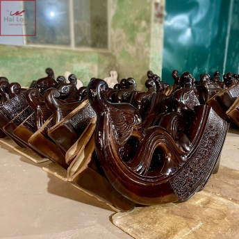 đao mái tráng men sứ