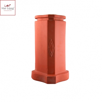Ngói bò nóc đất nung chữ A cỡ đại 01