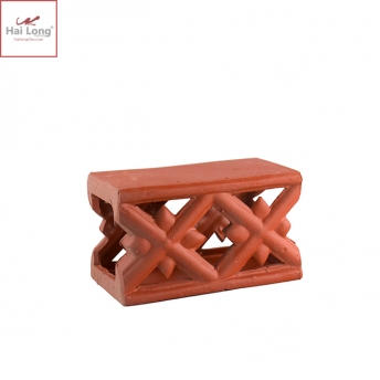 Bò nóc hoa chanh đất nung 2 bông hoa 01