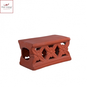 Ngói bò hoa chanh đất nung 3 hoa 01