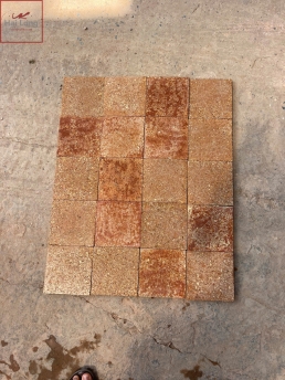 gạch gốm men đá ong mix