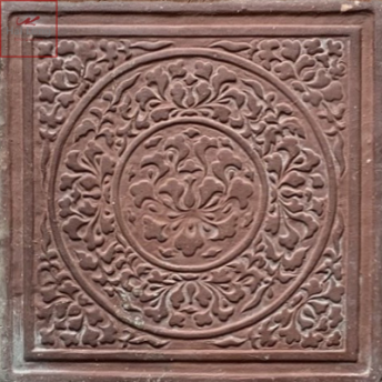 map gạch hoa phù dung gạch cổ Bát Tràng